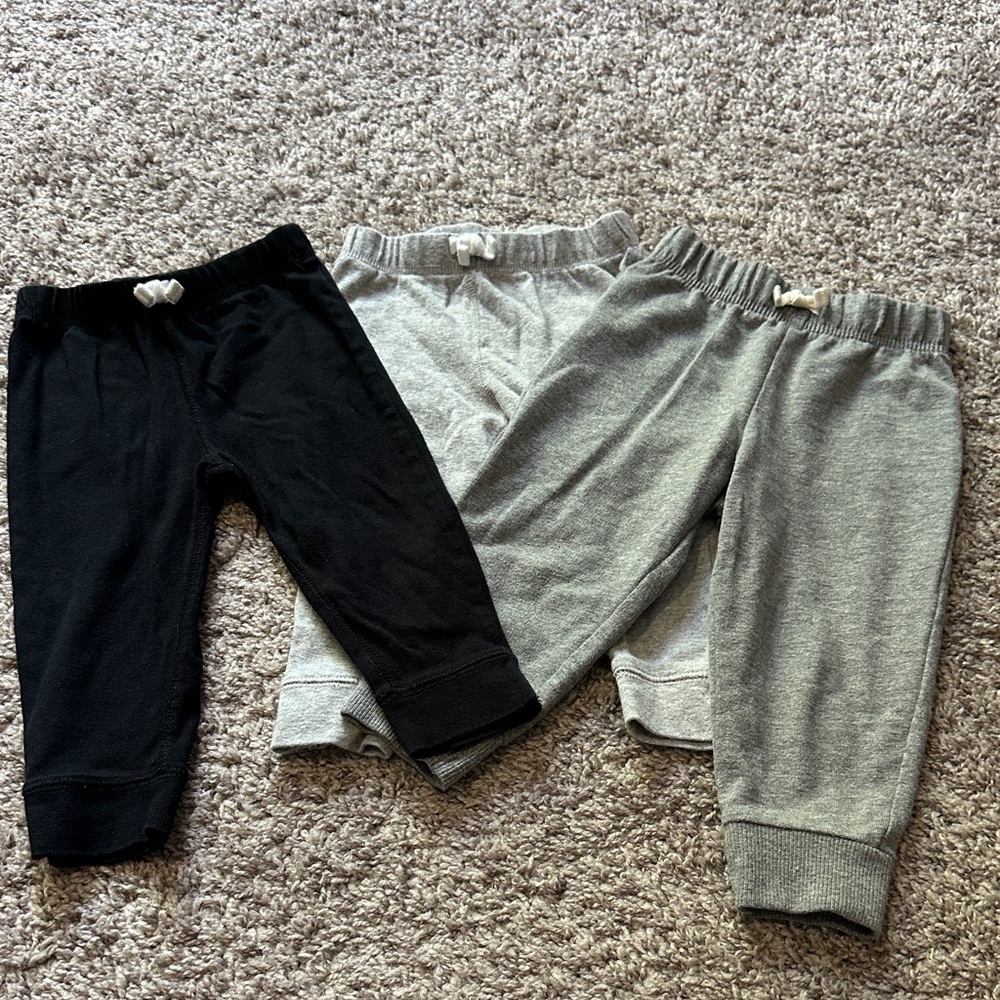 Carter's Kids Joggers - Black and Gray Set